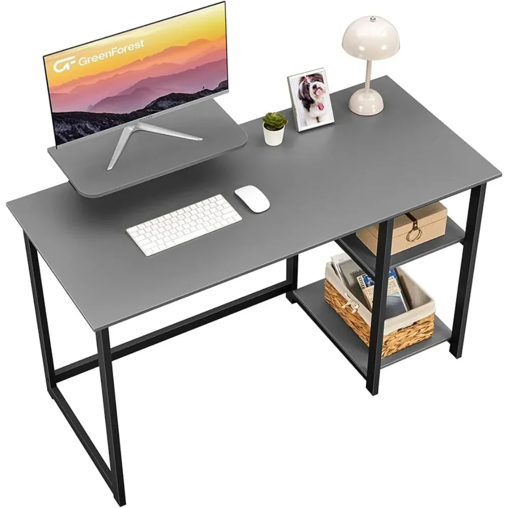 

Modern Small Writing Desk Study Table Computer Desk With Monitor Stand Freight Free Reading Gaming Desks Gamer Office Furniture