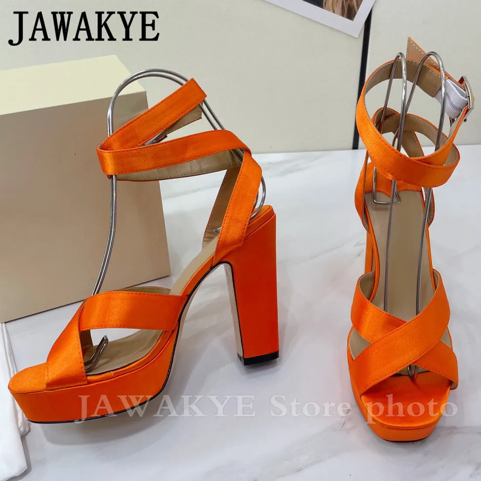 JAWAKYE High Heel Platform Sandals Sexy Open Toe Cross Strap Summer Runway Sandals Formal Party Shoes Women Gladiator Sandals 
JAWAKYE High Heel Platform Sandals Sexy Open Toe Cross Strap Summer Runway Sandals Formal Party Shoes Women Gladiator Sandals