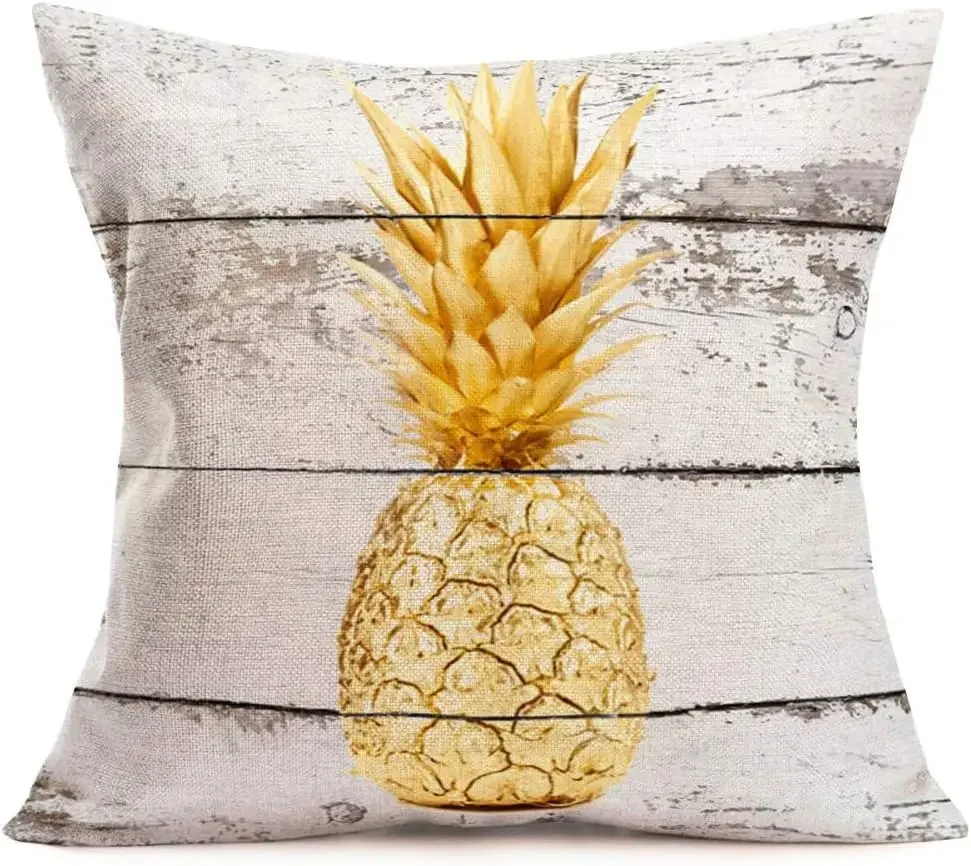 

Летний тропический ананас декоративная наволочка винтажный Свежий фрукт современный чехол для стула