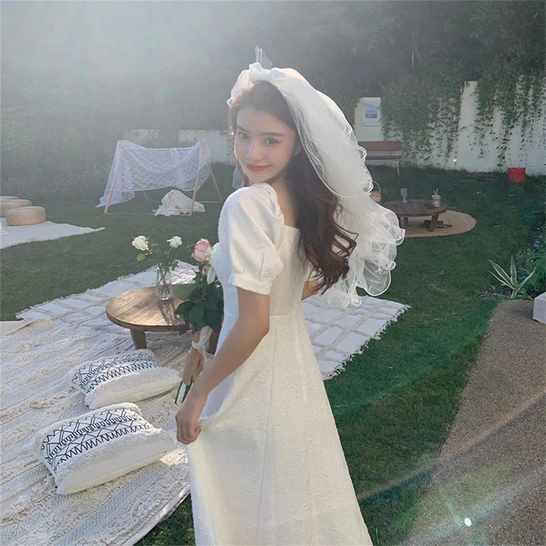 Korean-style forest photo travel photography light wedding dress wedding fluffy yarn shape collar veil
Korean-style forest photo travel photography light wedding dress wedding fluffy yarn shape collar veil