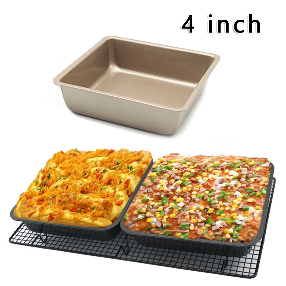 1pcs 4 Inch Carbon Steel Baking Pans DIY Square Cake Moulds Premium Non-Stick Bakeware Set Kitchen Tools Baking Mold
1pcs 4 Inch Carbon Steel Baking Pans DIY Square Cake Moulds Premium Non-Stick Bakeware Set Kitchen Tools Baking Mold