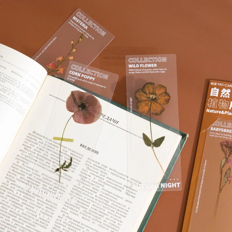 5pcs Nature Plants Bookmarks PET Translucent Flower Book Note Marker Page Holder Stationery Office School Reading Gift
5pcs Nature Plants Bookmarks PET Translucent Flower Book Note Marker Page Holder Stationery Office School Reading Gift