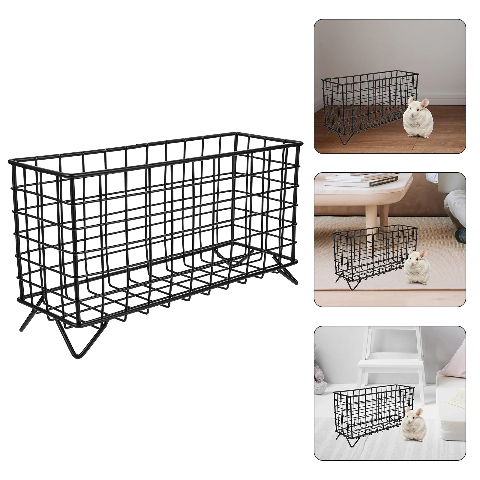 

Rabbit Hay Feeder Iron Frame Hay Holder Pet Hay Feeder Rack Small Animal Basket Hay Food Feeding Manger Bunny Guinea