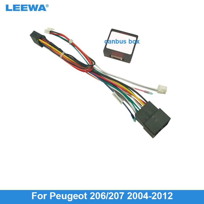 LEEWA Car 16pin Audio Wiring Harness For Peugeot 206/207 04-12 Aftermarket Stereo Installation Wire Adapter
LEEWA Car 16pin Audio Wiring Harness For Peugeot 206/207 04-12 Aftermarket Stereo Installation Wire Adapter