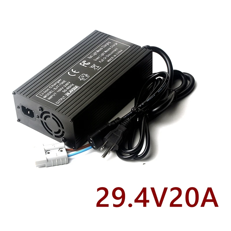 29.4V20A Li-ion 7S 18650 Battery Fast Charger 24V Lithium Solar System RV Golf Cart Ebike Charger XT60 XT90 XLRM
29.4V20A Li-ion 7S 18650 Battery Fast Charger 24V Lithium Solar System RV Golf Cart Ebike Charger XT60 XT90 XLRM