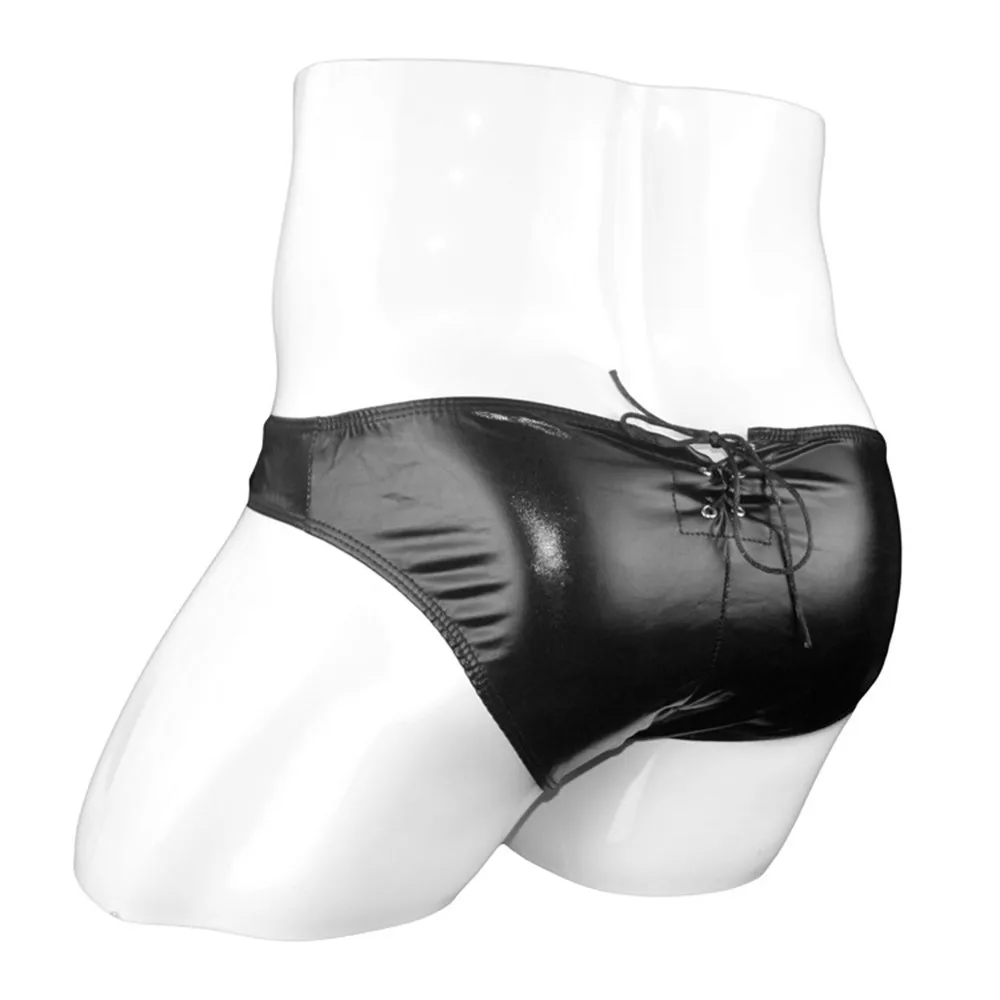 Men's Jockstrap Panties Sexy Underwear Faux Leather Boxers Shorts Gay Low Waist Pouch Underpant Bandage Briefs
Men's Jockstrap Panties Sexy Underwear Faux Leather Boxers Shorts Gay Low Waist Pouch Underpant Bandage Briefs