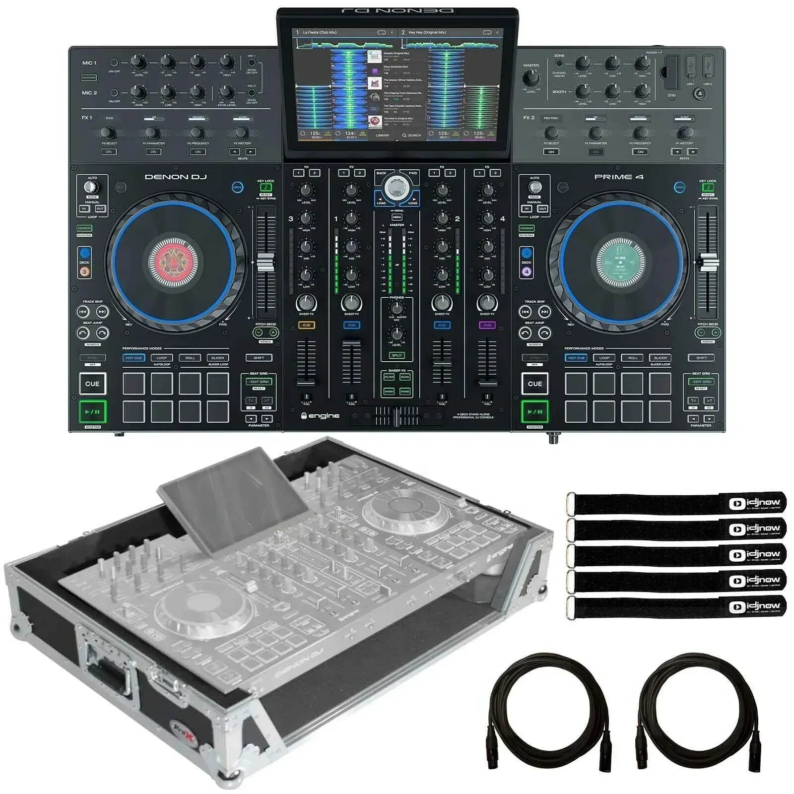 

SUMMER SALES DISCOUNT ON Buy With Confidence New Denon Prime 4 4-Deck Standalone DJ Controller System w 10" Touchscreen
