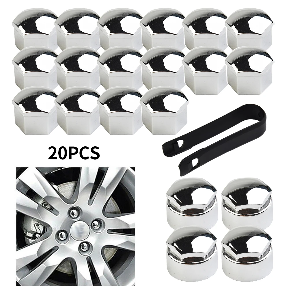 20 Pcs Universal 17mm Chrome Nut Cap Wheel Bolts + Removal Tools Wheel Set For Car Hub Screw Cover Bolt Rims Accessories
20 Pcs Universal 17mm Chrome Nut Cap Wheel Bolts + Removal Tools Wheel Set For Car Hub Screw Cover Bolt Rims Accessories