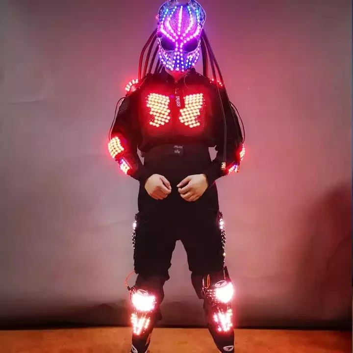 Stage Party Decoration Rave Glowing Performance Clothing Party Fancy Dress LED Dance Robot Luminous Costume
Stage Party Decoration Rave Glowing Performance Clothing Party Fancy Dress LED Dance Robot Luminous Costume