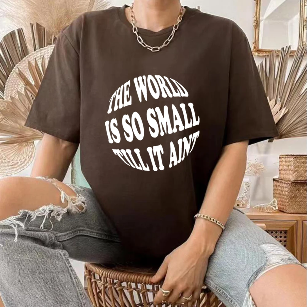 

The World Is So Small T Shirt Hip Hop T Shirt Aesthetic Rap Unisex T Shirt Graphic Tee Women Vintage Aesthetic Harajuku Tops