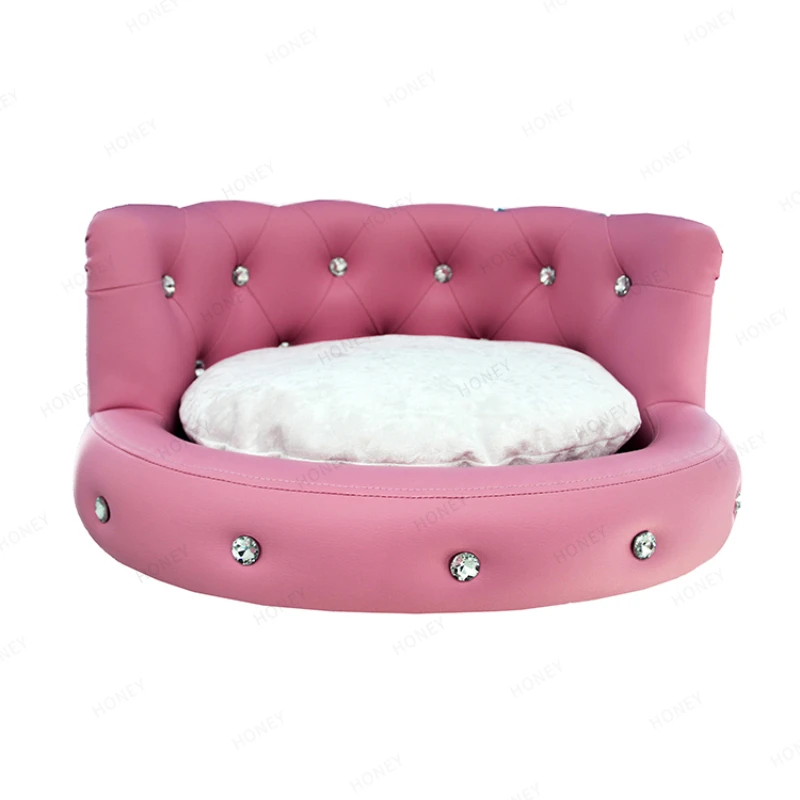Ready to ship multi-colors luxury pet bed leather dog bed princess style cat sofa bed with diamond
Ready to ship multi-colors luxury pet bed leather dog bed princess style cat sofa bed with diamond