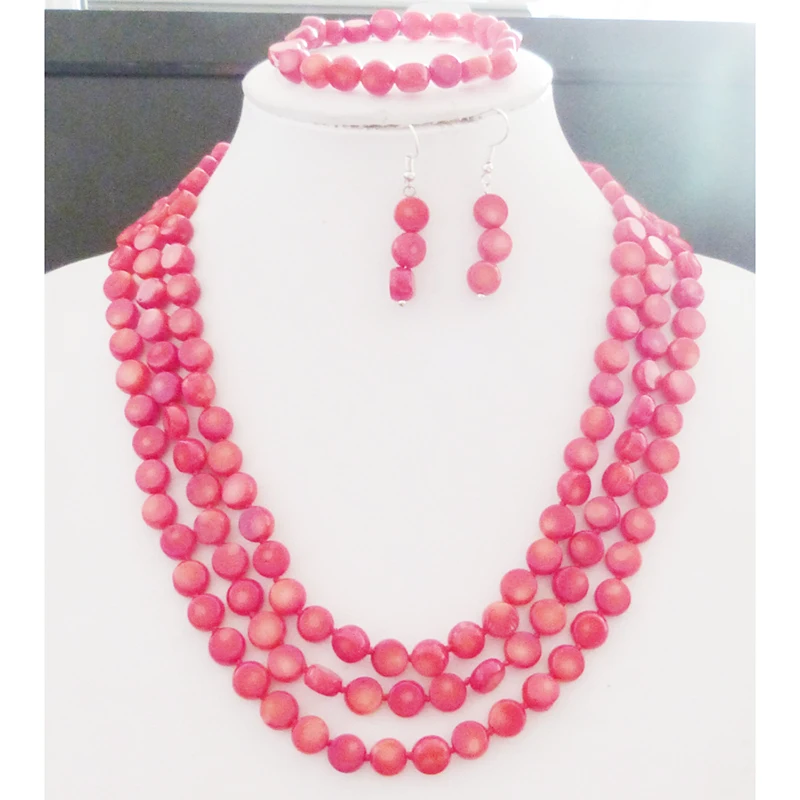 European Women's Wedding Jewelry 3-layer coral necklace decoration ! Hot selling jewelry!
European Women's Wedding Jewelry 3-layer coral necklace decoration ! Hot selling jewelry!