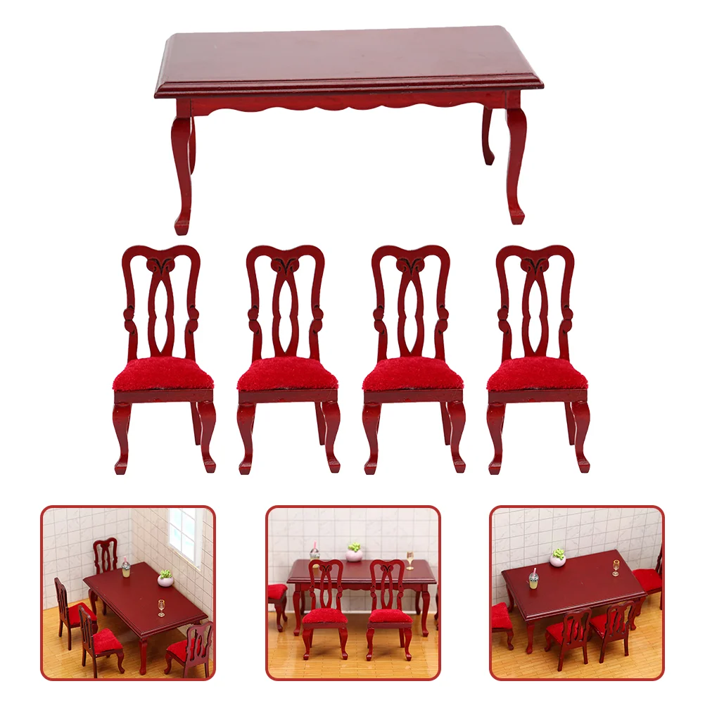 Vintage Dining Chair Set 1/12 Scale Tiny House Furniture Miniature Table Chairs Premium Toys Model High Quality Accessories
Vintage Dining Chair Set 1/12 Scale Tiny House Furniture Miniature Table Chairs Premium Toys Model High Quality Accessories