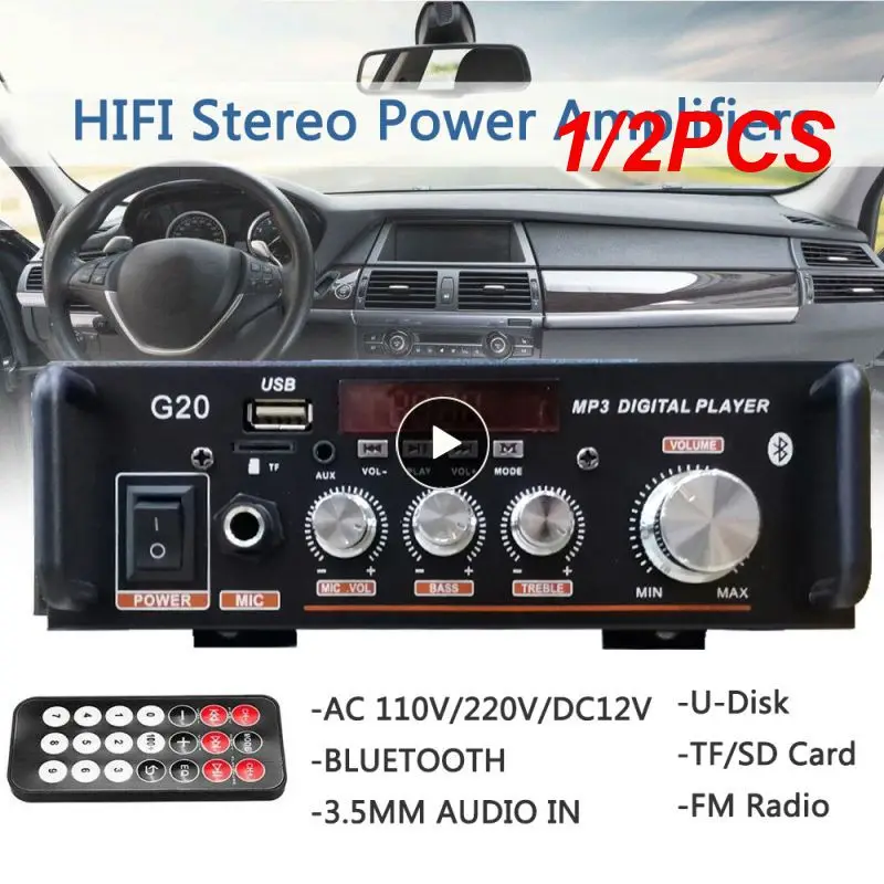 1/2PCS 600W Home Amplifiers HiFi Subwoofer Home Theater Sound System Audio Car Amplifiers FM TF AUX MP3 Player Remote Control
1/2PCS 600W Home Amplifiers HiFi Subwoofer Home Theater Sound System Audio Car Amplifiers FM TF AUX MP3 Player Remote Control