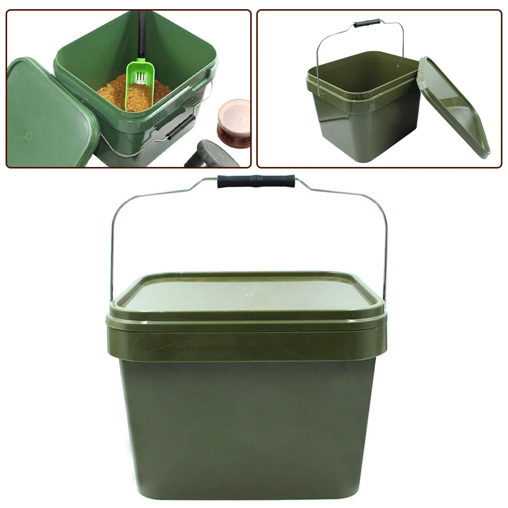 10 Litres Fishing Bait Bucket For Carp Baits Fishing Square Feed Mixing Bucket Bag Box Container Fishing Tackle
10 Litres Fishing Bait Bucket For Carp Baits Fishing Square Feed Mixing Bucket Bag Box Container Fishing Tackle