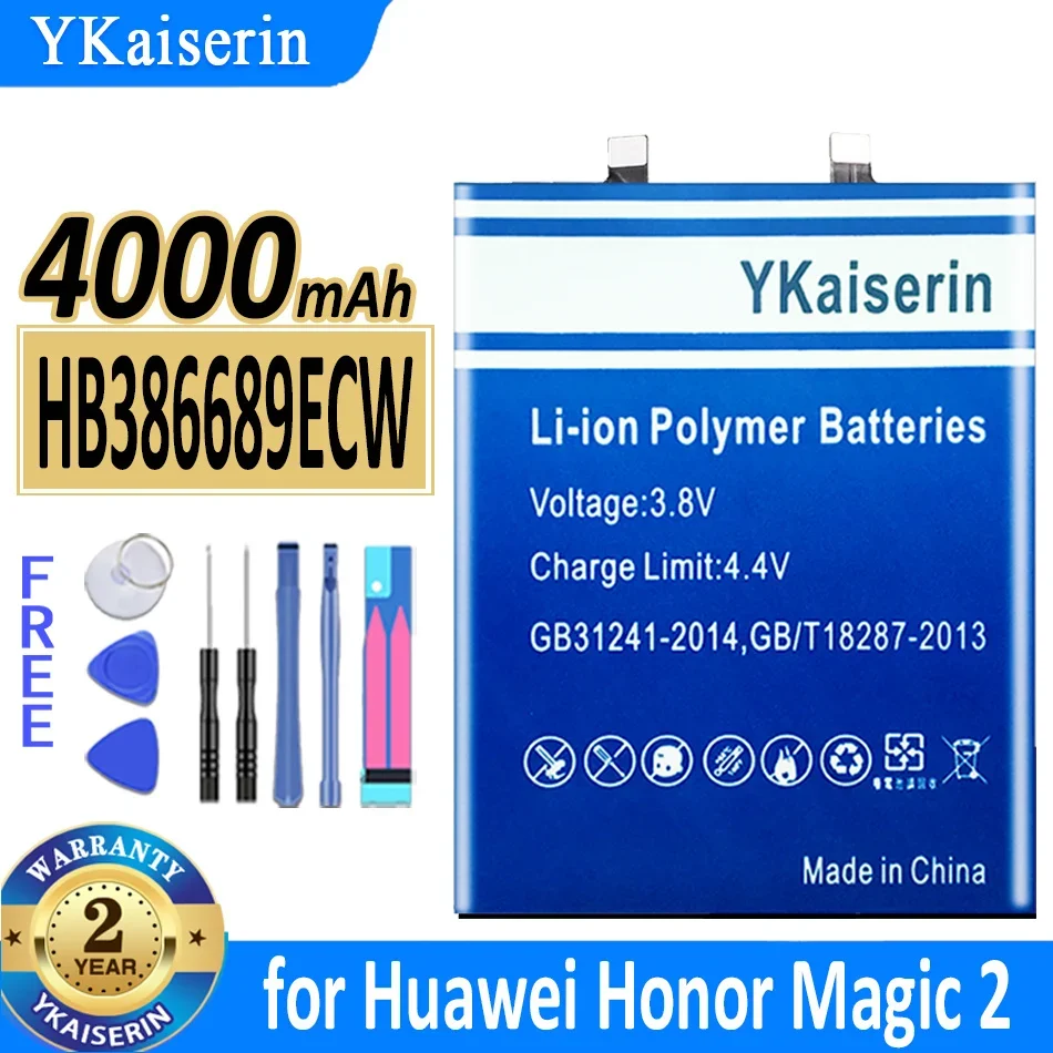 

4000mAh YKaiserin Battery HB386689ECW for Huawei Honor Magic 2 Magic2 TNY-AL00 TL100 Bateria