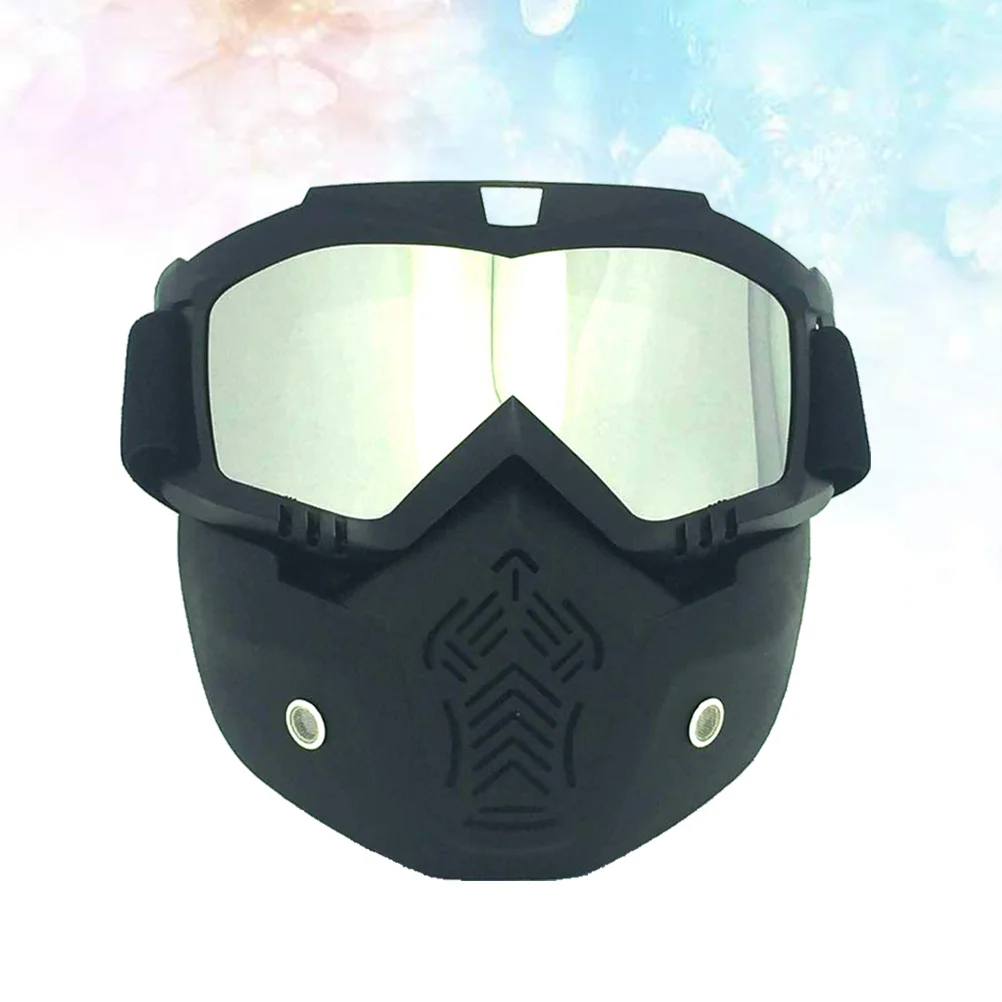 

Winter Snow Goggles Ski Snowboard Snowmobile Face Mask Sun Glasses Eyewear (Matte Black Frame and Silver Plating Eyeglass)