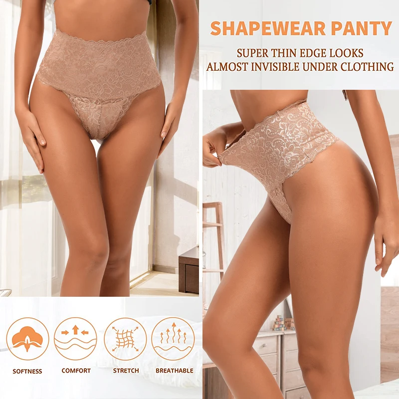 Lace High Waist Thong Shaper Women Sexy Shapewear Party Belly Reduce G-String Slimming Brief Control Panties Tummy Ventilate New Lace High Waist Thong Shaper Women Sexy Shapewear Party Belly Reduce G-String Slimming Brief Control Panties Tummy Ventilate New