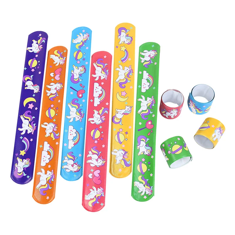10pcs Cartoon Unicorn Clap Circle Bracelets Happy Birthday Party Decoration Kids Toy Unicorn Slap Bracelet Baby Shower Gift
10pcs Cartoon Unicorn Clap Circle Bracelets Happy Birthday Party Decoration Kids Toy Unicorn Slap Bracelet Baby Shower Gift