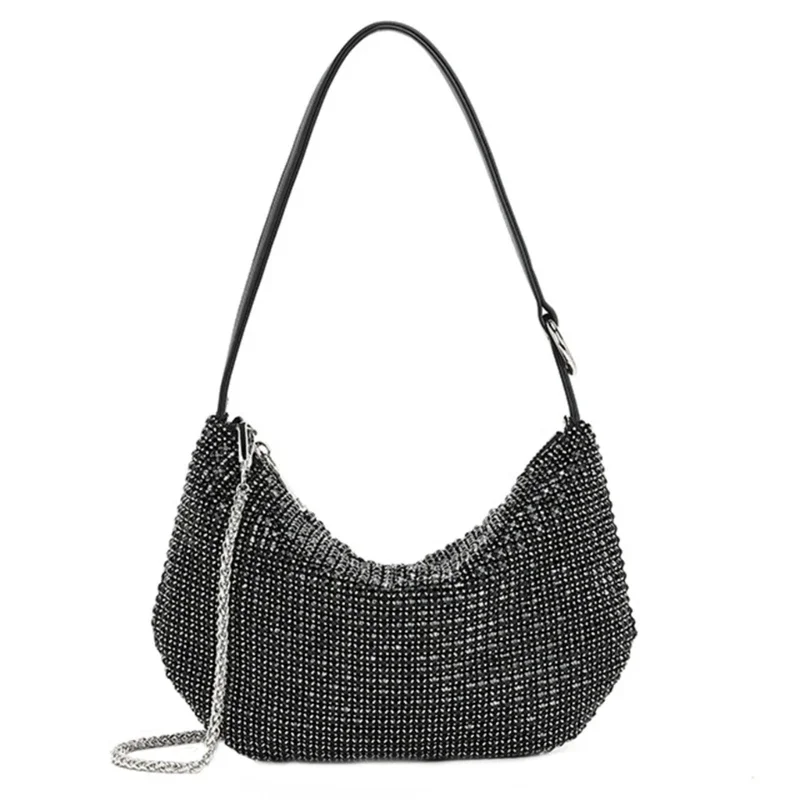 Модная сумка на плечо с цепочкой для женщин и девочек, сумка подмышки, сумка через плечо с кристаллами, сумка-клатч с верхней
Модная сумка на плечо с цепочкой для женщин и девочек, сумка подмышки, сумка через плечо с кристаллами, сумка-клатч с верхней