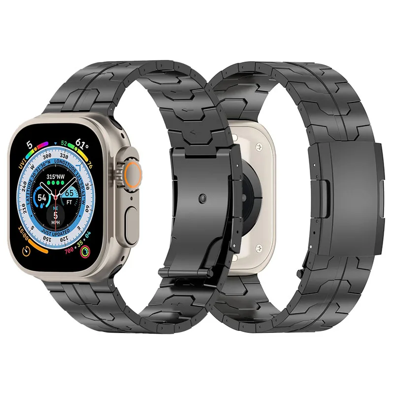 Роскошный титановый ремешок для Apple Watch Ultra 2 49 мм, мужской ремешок для IWatch серии 9 8 7 45 мм 41 мм 6 5 4 44 мм Se 3 42 мм 38 мм, браслет 
Роскошный титановый ремешок для Apple Watch Ultra 2 49 мм, мужской ремешок для IWatch серии 9 8 7 45 мм 41 мм 6 5 4 44 мм Se 3 42 мм 38 мм, браслет