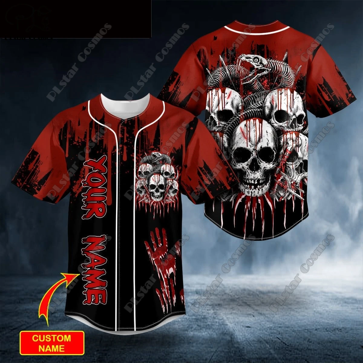 New Custom 3D Printing Aboriginal Skull Pattern Men Women Baseball Shirt Summer Short Sleeve Casual Halloween Collection K2
New Custom 3D Printing Aboriginal Skull Pattern Men Women Baseball Shirt Summer Short Sleeve Casual Halloween Collection K2