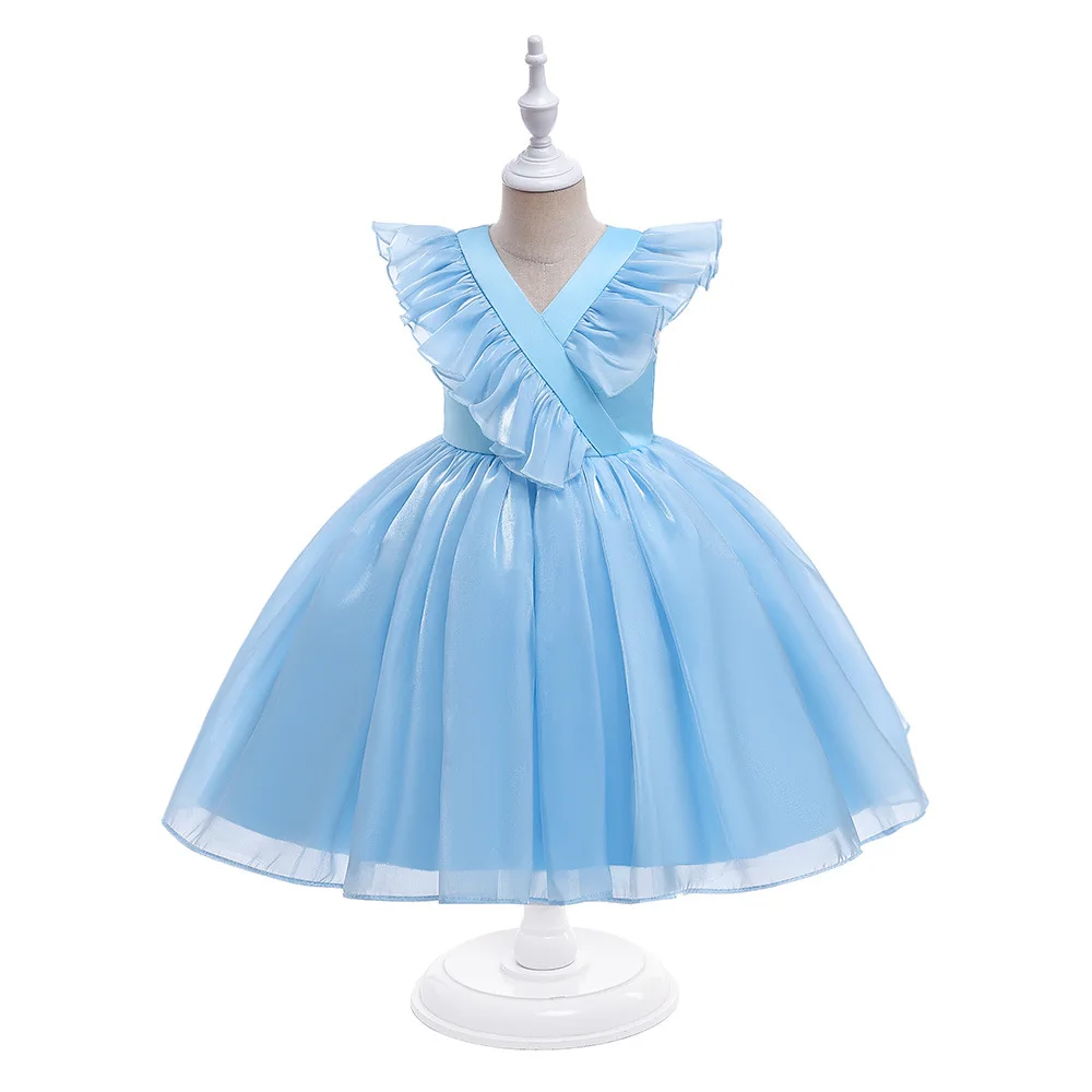 Girls Sky Blue Cap Sleeves Formal Bridesmaid Kids Dresses For Girls Short Princess Birthday Party First Communion Gowns
Girls Sky Blue Cap Sleeves Formal Bridesmaid Kids Dresses For Girls Short Princess Birthday Party First Communion Gowns