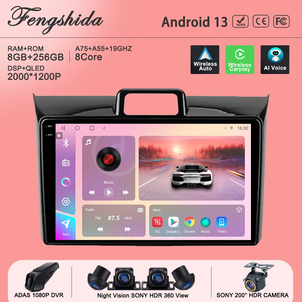 Android 13 мультимедиа для Toyota Corolla Axio 2 Fielder 3 E160 2012 - 2021 автомобильное радио стерео головное устройство GPS навигация видеорегистратор
Android 13 мультимедиа для Toyota Corolla Axio 2 Fielder 3 E160 2012 - 2021 автомобильное радио стерео головное устройство GPS навигация видеорегистратор
