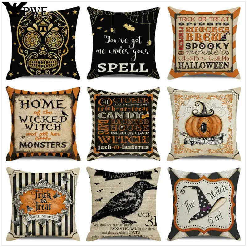 2023 Halloween Fall Cushion Cover Linen Pillowcase Trick or Treat Farmhouse Decor Home Throw Pillow Covers for Couch Decorations
2023 Halloween Fall Cushion Cover Linen Pillowcase Trick or Treat Farmhouse Decor Home Throw Pillow Covers for Couch Decorations