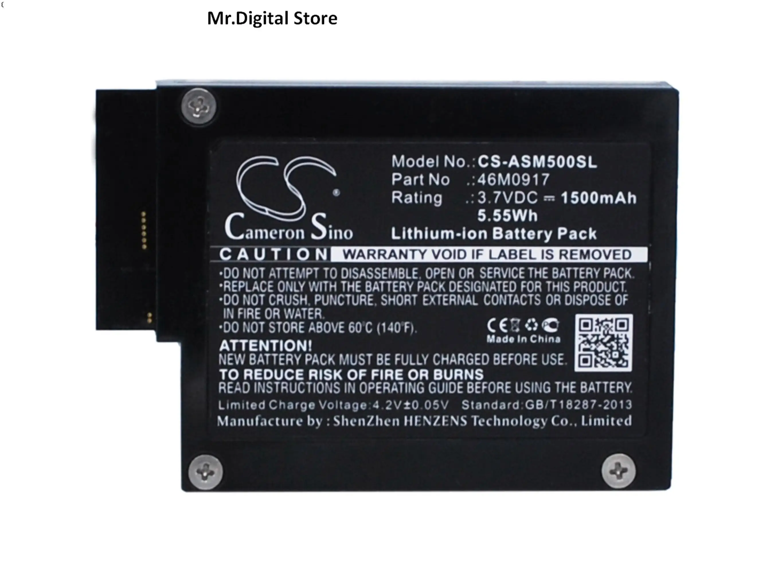 

Cameron Sino 1500mAh Battery 46M0917 for IBM ServeRAID M5000, M5014, M5015, System S3250 M3, X3630 M3 7377