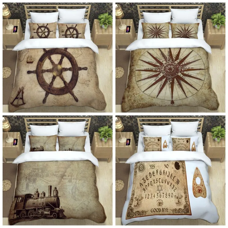 Vintage style navigation map Printed polyester bedding soft and comfortable comforter bedding sets Customizable bedding
Vintage style navigation map Printed polyester bedding soft and comfortable comforter bedding sets Customizable bedding