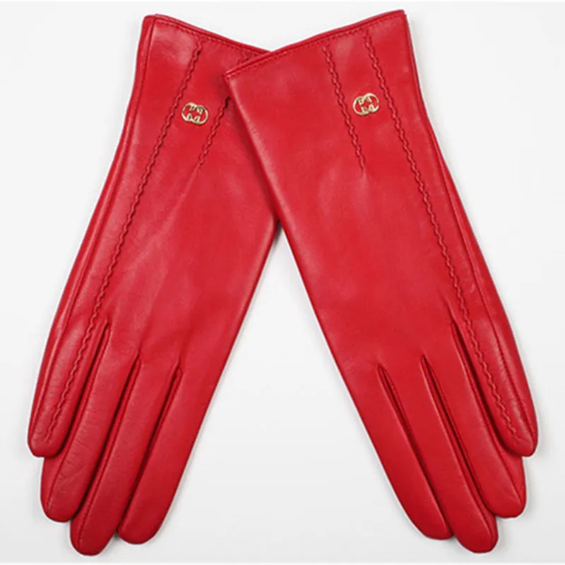 

WomanTouch Screen Sheepskin Driver Driving Gloves Female Color Leather Fashion Straight Style Motorcycle Riding Gloves