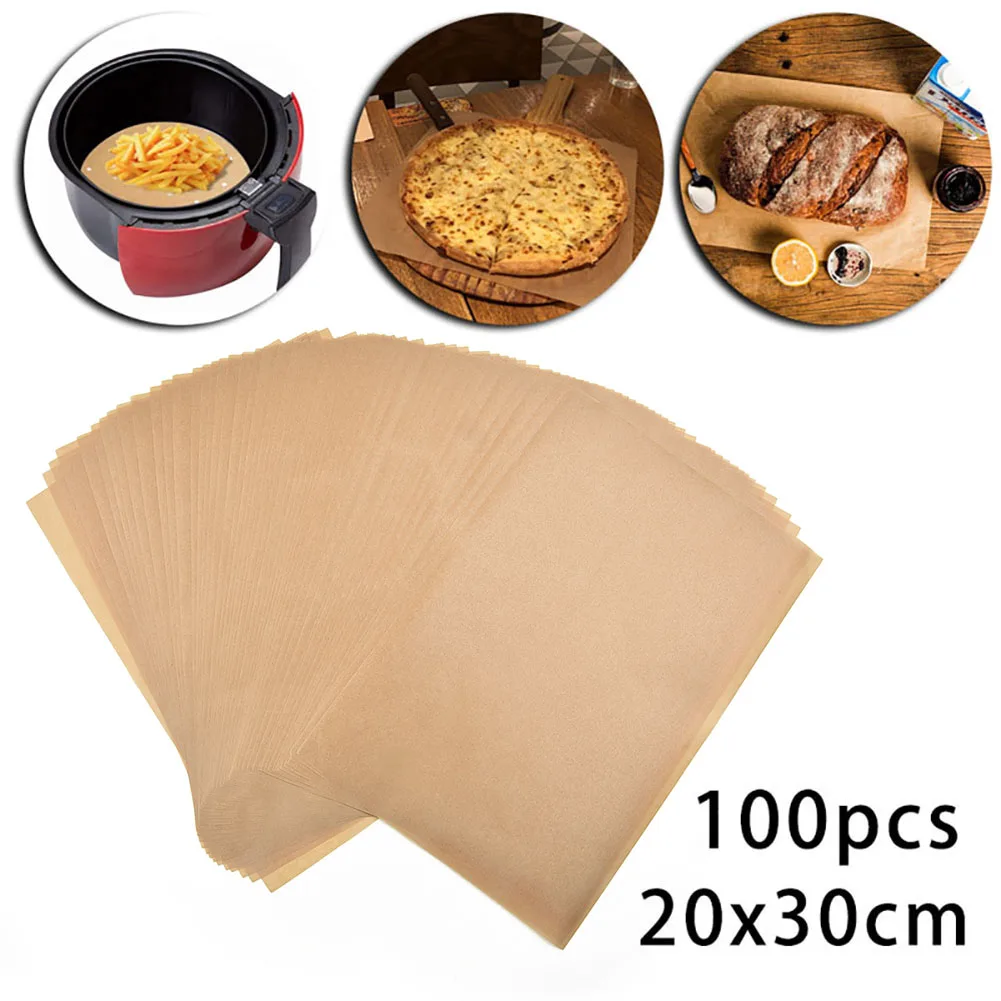 100 PCS Set Parchment Paper Sheets Precut Unbleached Baking Paper Non-Stick Kitchen Tool Dagets High Temperature Resistance
100 PCS Set Parchment Paper Sheets Precut Unbleached Baking Paper Non-Stick Kitchen Tool Dagets High Temperature Resistance