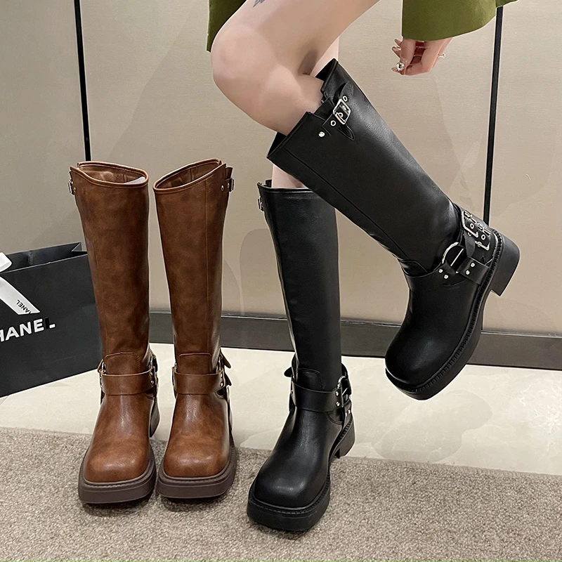 Motorbike Women's Boots Hot Martin Boots High Women's Boots 2023 New Trend Gothic Cowboy Boots
Motorbike Women's Boots Hot Martin Boots High Women's Boots 2023 New Trend Gothic Cowboy Boots