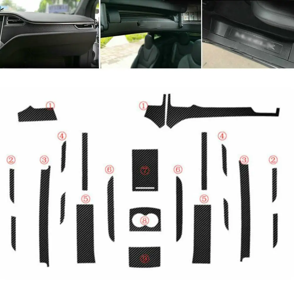 Brand New High Quality Sunscreen Useful Interior Car Stickers Center Console Black Carbon Fiber Look Decoration
Brand New High Quality Sunscreen Useful Interior Car Stickers Center Console Black Carbon Fiber Look Decoration