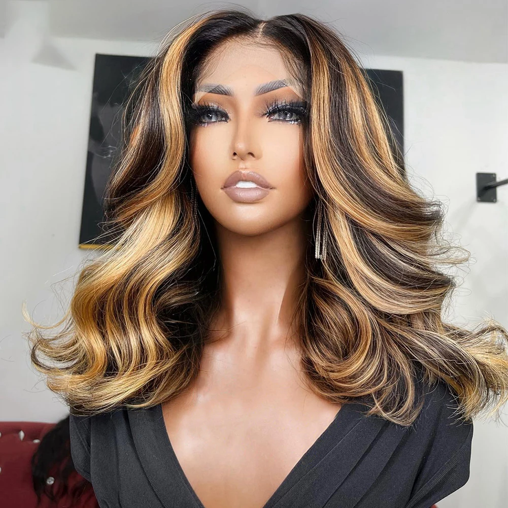 Brazilian Short Bob Soft Highlight Ombre Honey Blonde Brown Human Hair Body Wave HD13x4 Lace Front Wig For Black Women Babyhair
Brazilian Short Bob Soft Highlight Ombre Honey Blonde Brown Human Hair Body Wave HD13x4 Lace Front Wig For Black Women Babyhair