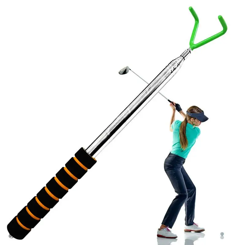

Golf Ball Retriever Telescopic Stainless Steel Ball Grabber Golf Ball Retrievers Grabber Tool Finder Putter Attachment For Golf