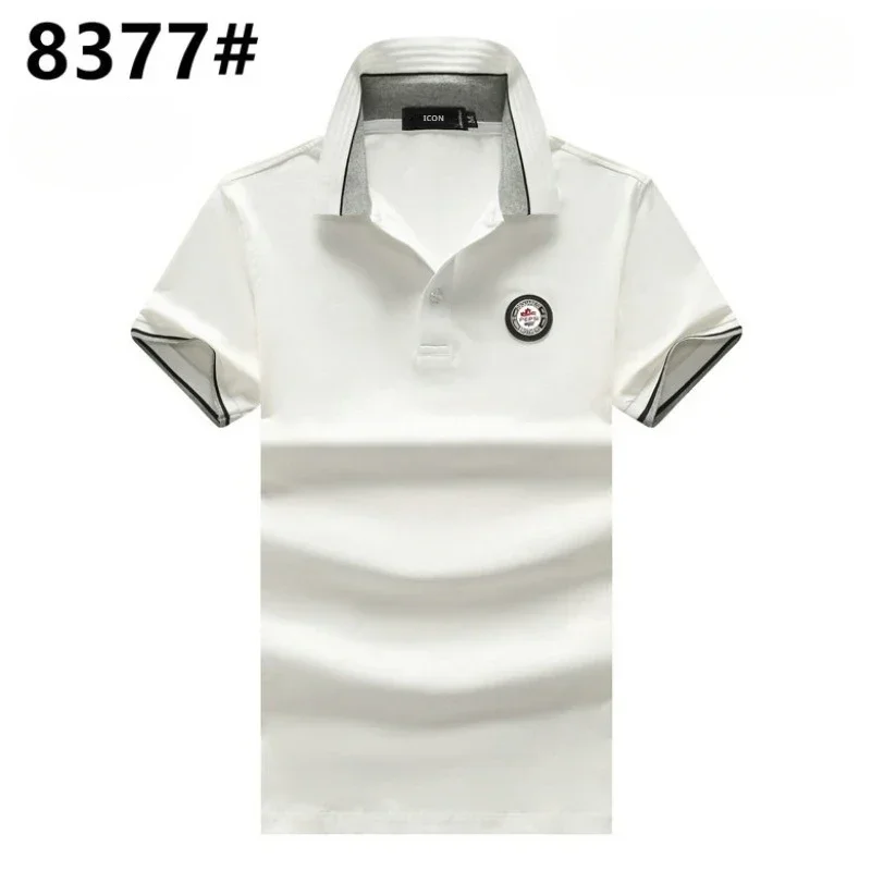 

Best Selling Fashion Classic Men Polo Shirt Summer Dsq2 Polos ICON Shirt Mens Solid Cotton Plus Size M TO XXXL