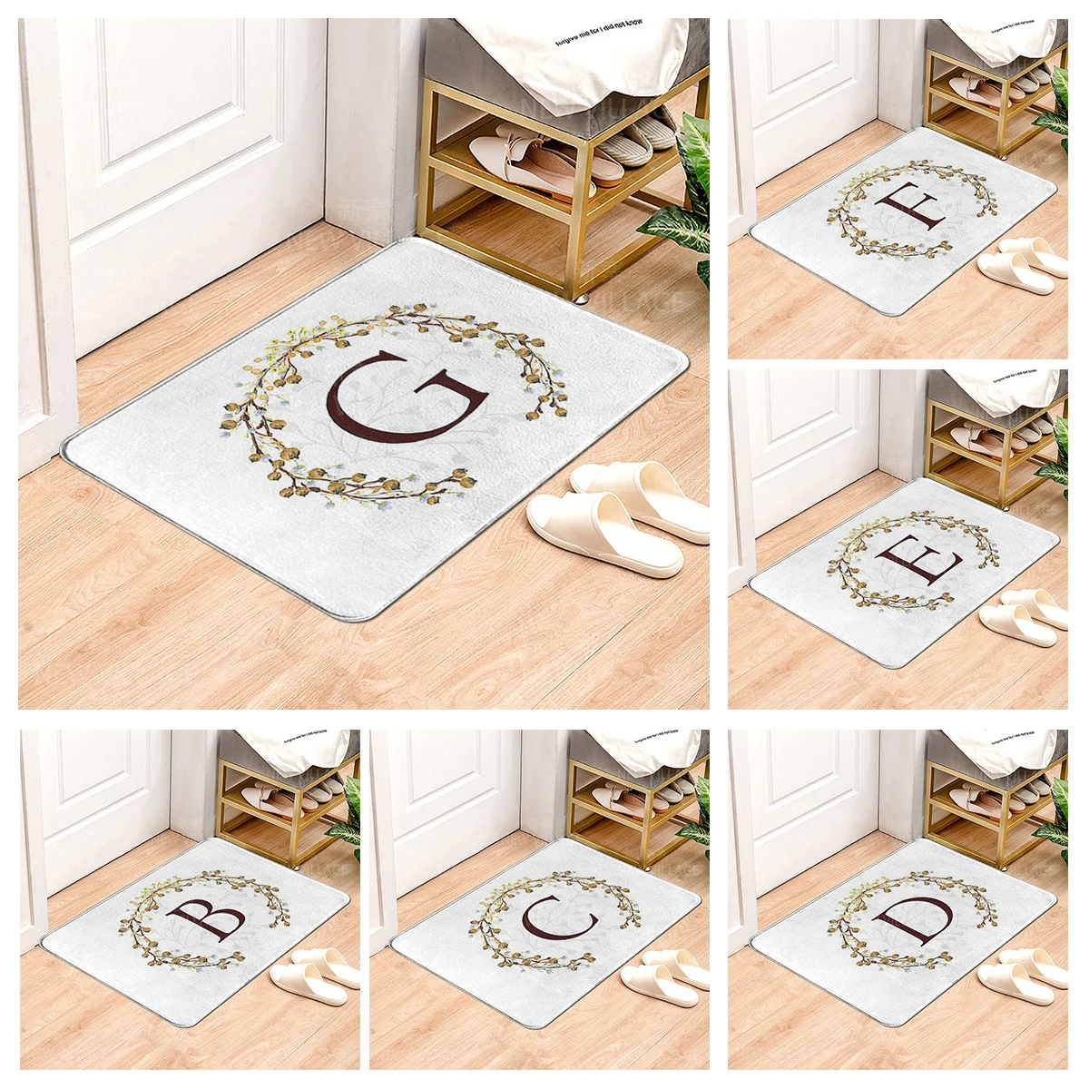 House carpet letter series Home doormat entrance Room Bathmat Footmat bathroom non-slip mat Kitchen water absorption mat
House carpet letter series Home doormat entrance Room Bathmat Footmat bathroom non-slip mat Kitchen water absorption mat