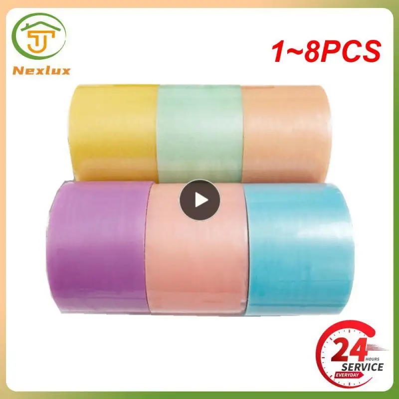 

1~8PCS Roll Adhesive Tapes Sticky Ball Toy Party Sticky Ball Colorful Stress Relaxing For Relaxing Toy Rolling Craft