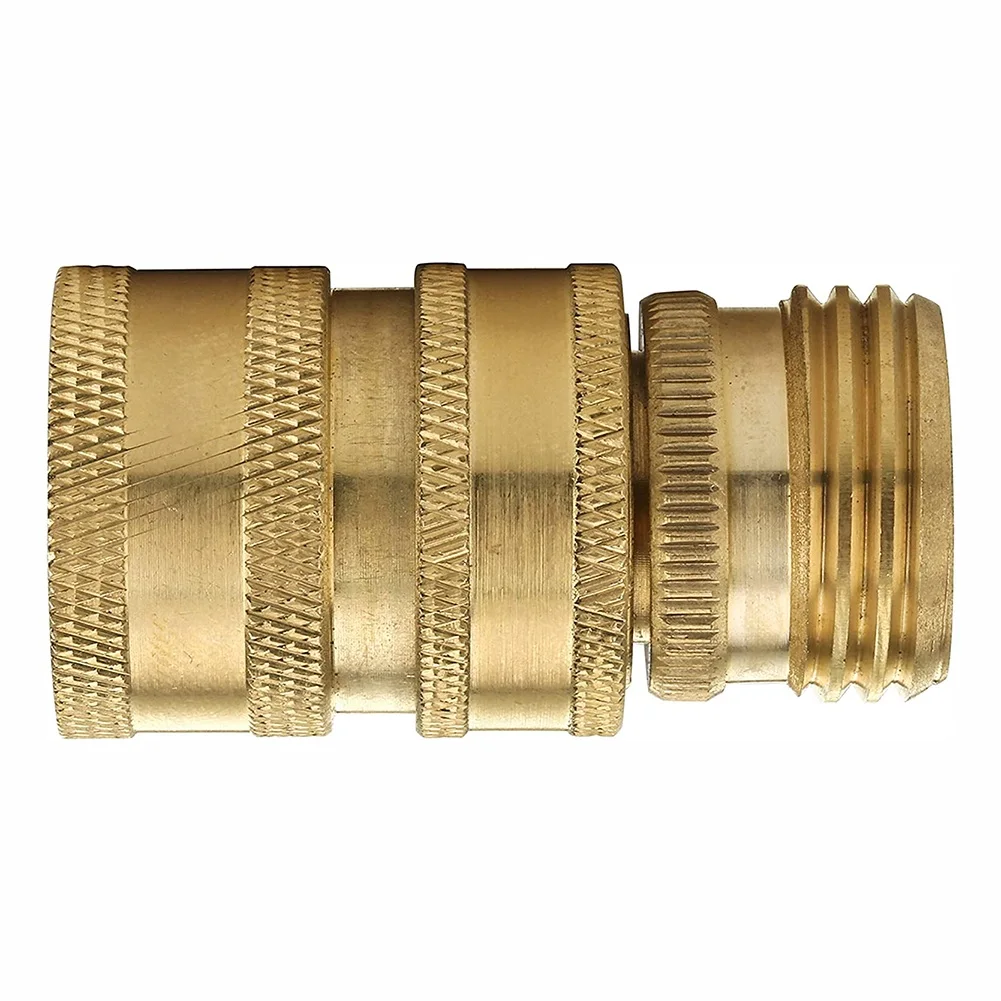 Quick Connect Fittings Set in Solid Brass for Garden Hoses Fits 3/4 Inch GHT for a Secure and Efficient Watering Experience
Quick Connect Fittings Set in Solid Brass for Garden Hoses Fits 3/4 Inch GHT for a Secure and Efficient Watering Experience
