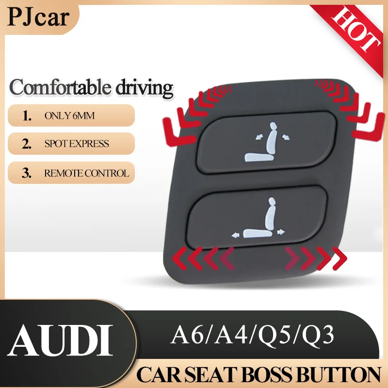 

아우디 PJ Car For power seat AUDI A6 A4 Q3 Q5 PJ car Brand Wireless Front Driver Passenger side Seat boss key button adjustment