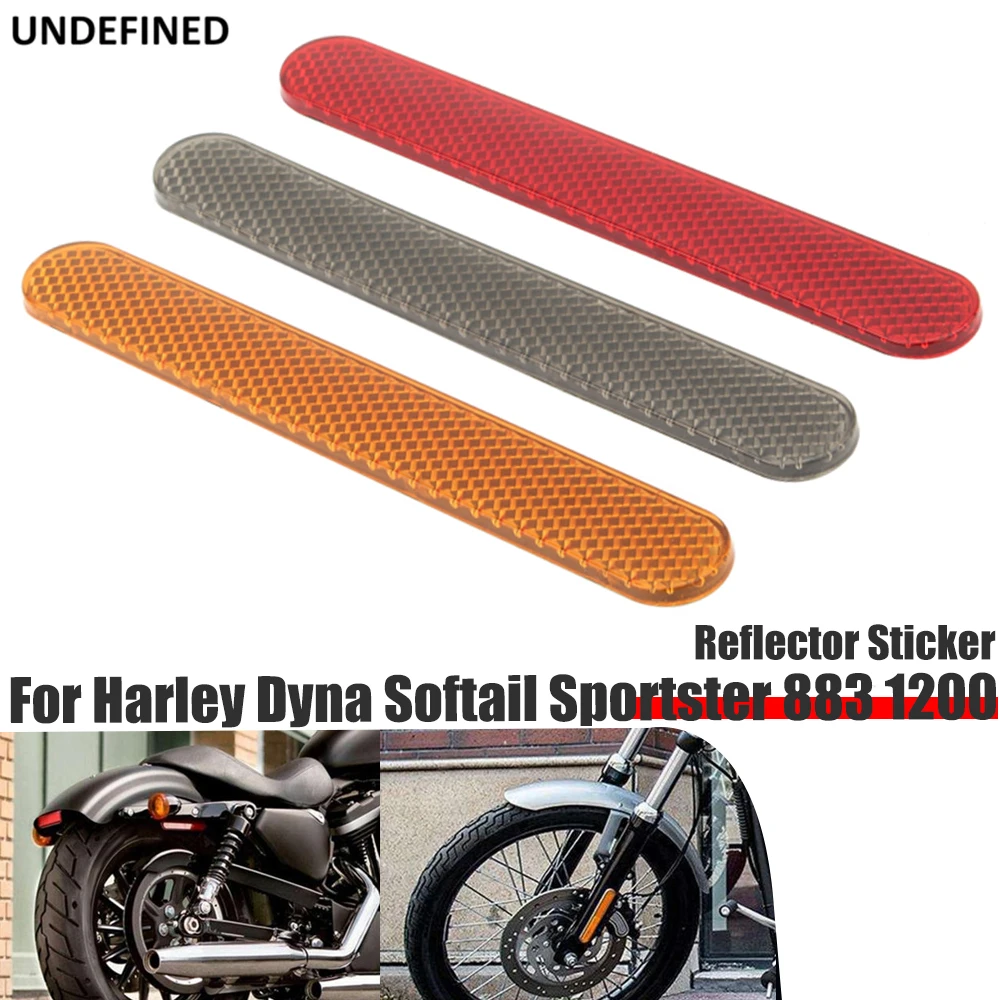 

Reflector Stickers Safety Saddlebag Latch Cover Decals For Harley Sportster 883 Touring Road Glide Dyna 14-2018 2pcs Motorcycle