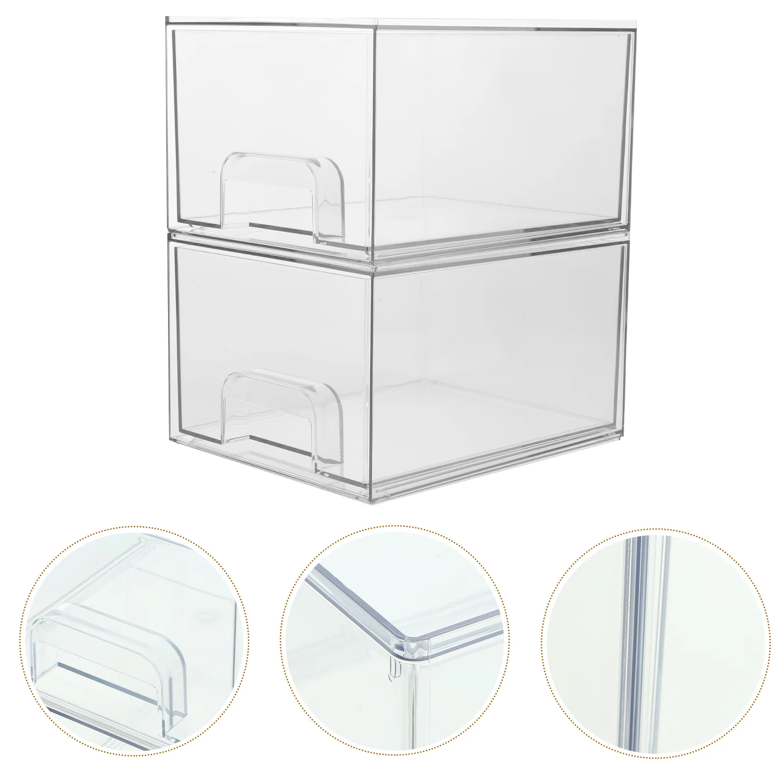 Drawer-type Stackable Multi-functional Organizing Box (transparent Color) 2pcs/set Storage Boxes Plastic Container
Drawer-type Stackable Multi-functional Organizing Box (transparent Color) 2pcs/set Storage Boxes Plastic Container
