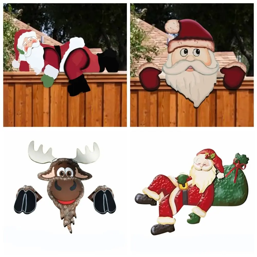 Gift Indoor Outdoor Festival Favors PVC Yard Ornaments Cartoon Reindeer Christmas Fence Decoration Santa Clause Peeker
Gift Indoor Outdoor Festival Favors PVC Yard Ornaments Cartoon Reindeer Christmas Fence Decoration Santa Clause Peeker