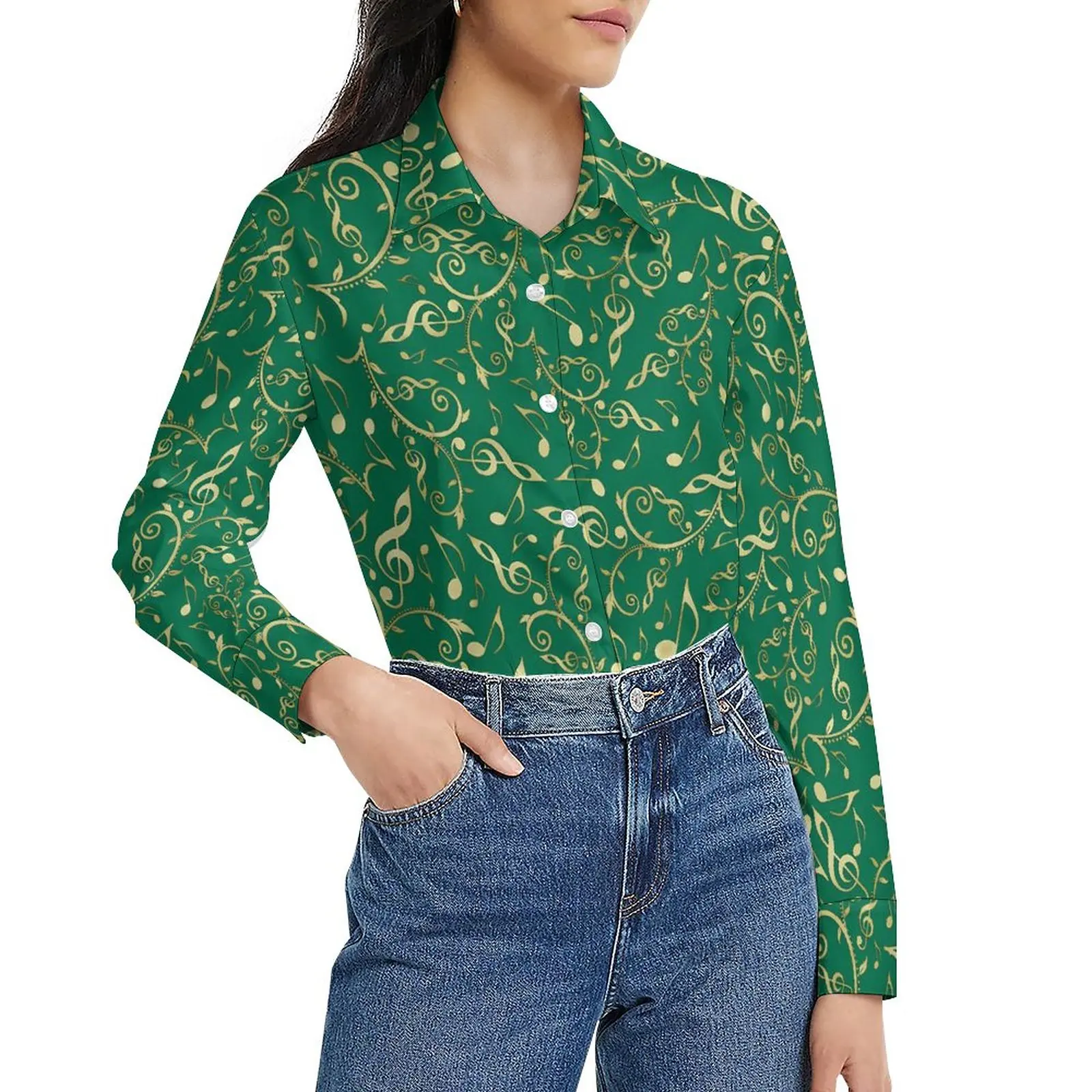 Gold Music Notes Blouse Festive Christmas Elegant Custom Blouses Female Streetwear Shirts Spring Long-Sleeve Oversize Clothes
Gold Music Notes Blouse Festive Christmas Elegant Custom Blouses Female Streetwear Shirts Spring Long-Sleeve Oversize Clothes