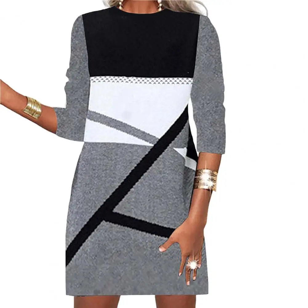 Autumn And Winter New Women's Fashion Splice Round Neck Slim Fit Long Sleeve Printed A-Line Dress Size Elegant Dress 2023
Autumn And Winter New Women's Fashion Splice Round Neck Slim Fit Long Sleeve Printed A-Line Dress Size Elegant Dress 2023