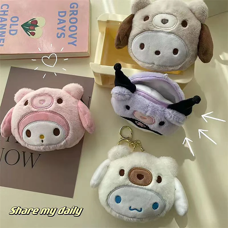 Креативная сумка для хранения, Мультяшные коричные мини-украшения Sanrio, плюшевый Кошелек для монет, Kawaii Kuromi Melody, брелок, Сумка с подвеской
Креативная сумка для хранения, Мультяшные коричные мини-украшения Sanrio, плюшевый Кошелек для монет, Kawaii Kuromi Melody, брелок, Сумка с подвеской
