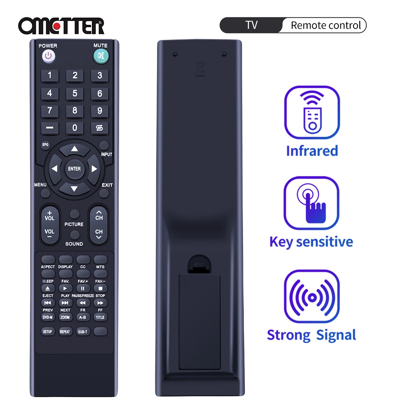 RE20QP39 Remote Control Fit for RCA LCD TV HDTV 50PA30RQ 50LB45RQ 46LB45RQ 22LA30RQ 19LA30RQD 19LA30RQ 22LA45RQ 22LA45RQD
RE20QP39 Remote Control Fit for RCA LCD TV HDTV 50PA30RQ 50LB45RQ 46LB45RQ 22LA30RQ 19LA30RQD 19LA30RQ 22LA45RQ 22LA45RQD