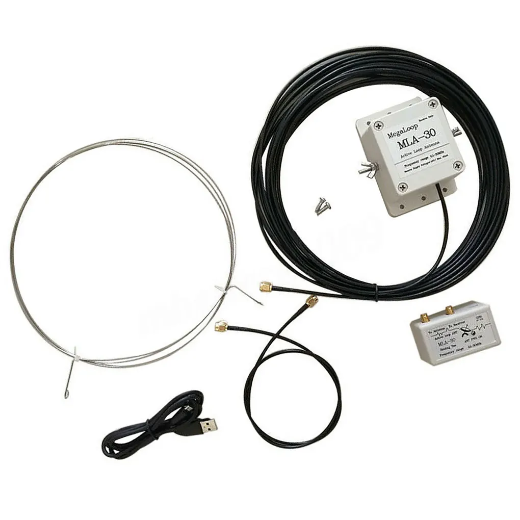 

MLA-30 Loop Antenna Amplifier Active Receiving Antenna 100kHz to 30MHz Shortwave Radio Aerial